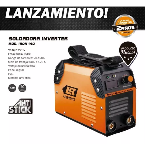 Soldadora Inverter Lusqtoff con Mascara y Escuadras #