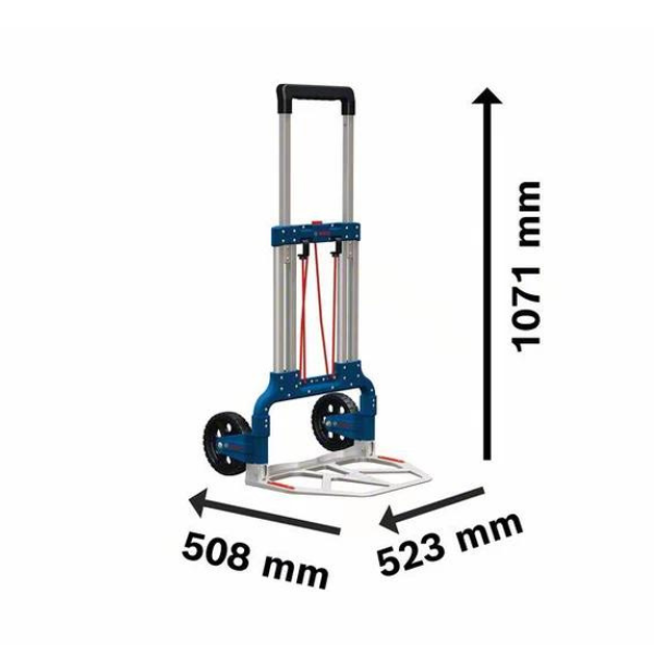 Carrito Bosch L-BOXX Medidas Desplegado 510x1100x520