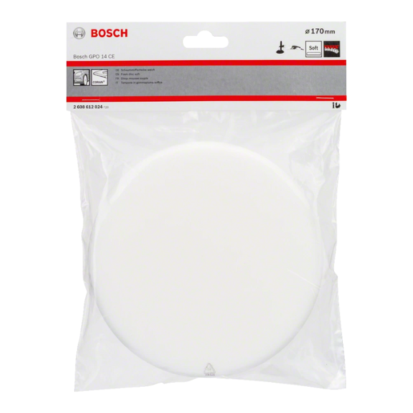 Esponja Bosch de pulido blando 170mm blanco