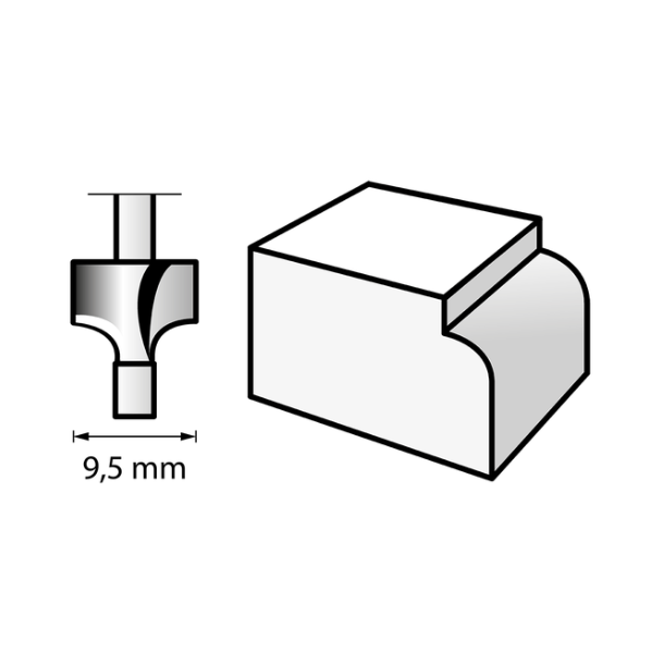 Fresa Dremel  Rebordeado Guiado 3/32&quot;