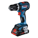 Taladro Atornillador Bosch GSB 18V-90 C con 2 Baterias 18V 2.0A Cargador y Maletin