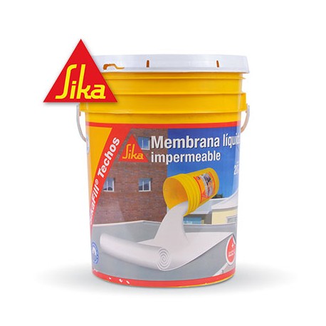 Membrana Liquida Acrilica Sika Sikafill Fibrado 20kgs Blanco 