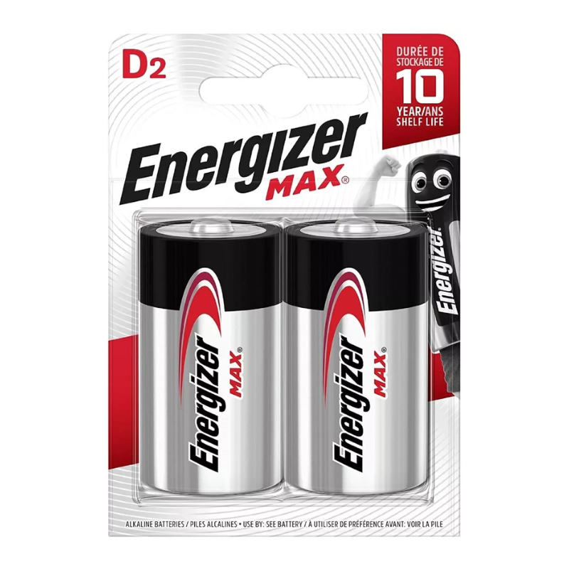 Pila Energizer Max D x 2 unidades - E95