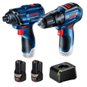 Combo Bosch Freedom Taladro + Llave de Impacto + Kit de Baterias 12V