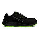 Talle 39 Zapatilla Voran Ultra Premium Energy 430 Negro Nobuck y Textil Ultra Black Suelin Verde