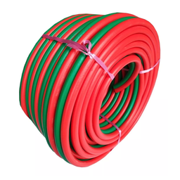 [5080850] Rollo Manguera Antillama Dual Freplast para Oxigeno 8mm y Acetileno 8mm Verde y Roja x 50mts